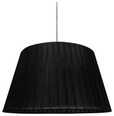Lampa wisząca z abażurem Tiziano klasyczna do salonu E27 czarna