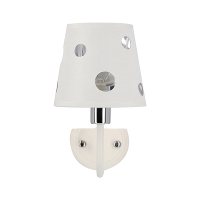 White wall lamp with holes Batley Ledea 50401112