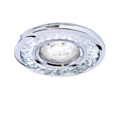Plafonnier rond oeillet chromé 50W + LED SMD SK-92 2268705