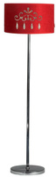 Lampa podłogowa czerwona 60W E27 Decor Candellux 51-81158