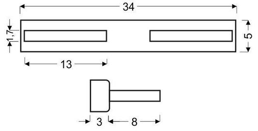 Wandleuchte 6W LED Chrom HANA 20-37398