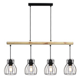 Lampa suspendata neagra 4x60W Bernita 34-78117