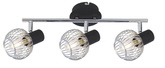 Lampa de perete candellux oslo 93-61850 e14 negru/crom