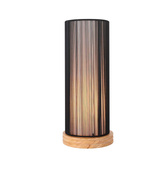 Lampe de table noir + bois Kyoto Ledea 50501215