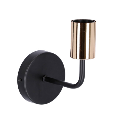 Applique simple en métal noir sans abat-jour Spill Candellux 21-56528
