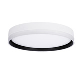 Florida ceiling lamp white + black plafond 24w led 39 cm white shade