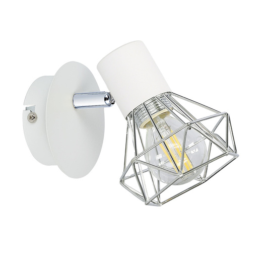 Wall lamp sconce 1X40W E14 white chrome lampshade VERVE 91-61331