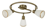 Plafonnier spirale patine 3xG9 Regent 98-06844
