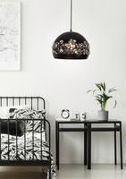 Plafoniera suspendata 1X40W E27 neagra JOLINA 31-69696
