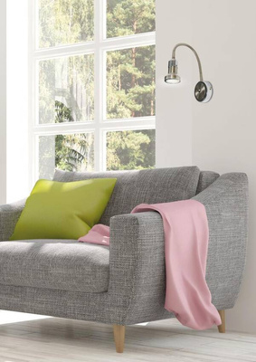 Wall lamp sconce on the arm GU10 1x50W satin nickel+chrome Arkon 91-60037