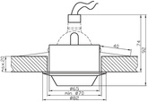 Bathroom satin ceiling luminaire IP65 SH-02 2289937