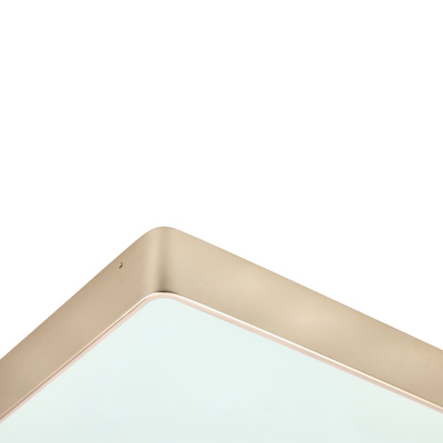 LED ceiling light QUATTRO golden pearl square with glass shade modern ceiling lamp for hallway and bathroom