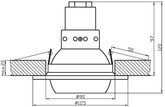 Plafoniera R63 aur mobil OZR-06 2272940