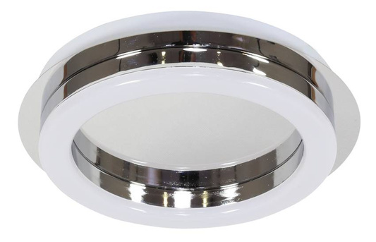 Plafonnier LED rond chromé 12W Pemonte 98-44976