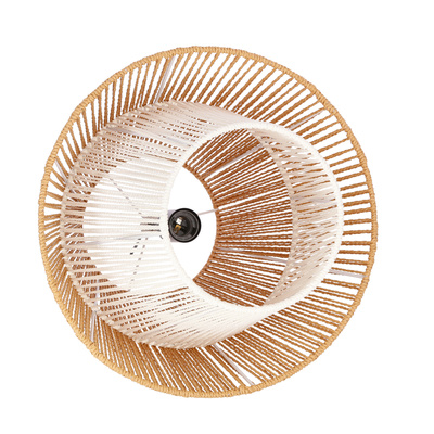Lampa wisząca z abażurem Africa czarna do sypialni E27