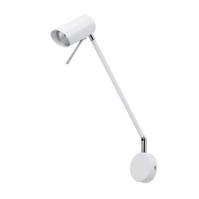 Matt white adjustable rotary wall lamp GU10 40W Milly Candellux 21-73907