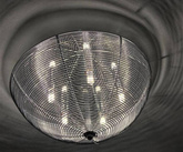 Plafon srebrny okrągły lampa sufitowa 5xG9 Ceiling 98-11640