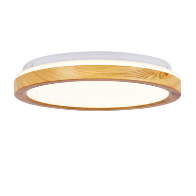 LED-Deckenleuchte 18W weiß + Holz 4000K Gandava 13-75109