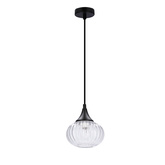 Lampa wiszącza czarna/bezbarwna 145mm Exeter Ledea 50101275