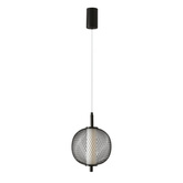 Lampa wisząca druciana PUMA z kulistym kloszem 20 cm – designerska lampa do salonu LED 3000K