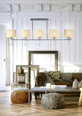 Ceiling lamp chrome strip 5xE14 Estera 35-11527