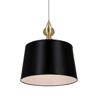 Lampa suspendata Prima gold auriu satinat E27 negru 31-09241