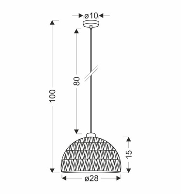 Lampa wisząca z abażurem Balli biała pojedyncza E27
