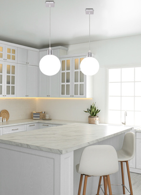 Hanging lamp white ball shade 15cm Oden 31-03287