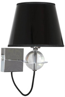 Applique applique 1X40W E14 noir centre doré TESORO 21-29508
