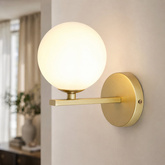 Aplic alamă albă 1xG9 20cm Kama 21-73419