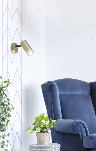 Wall lamp brass movable metal spot Colly 91-01702