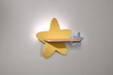 Aplică LED 5W pentru un copil galben-gri Star Candellux 21-75611