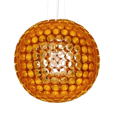 Plafonnier boule de cuivre en tubes métalliques E27 Abros Candellux 31-09074