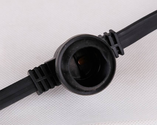 Lichterkette für den Außenbereich, 5 m, Abstand 0,25 m, 20 x 10 W, schwarzes Kabel, Candellux 2570173