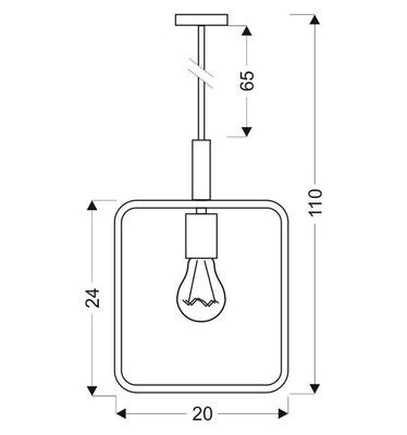Lampa suspendata menta reglabila inaltime 60W E27 Cadru 31-73556