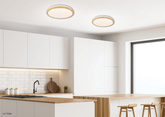 LED ceiling lamp white wood 36W 4000K Gandava 14-75260