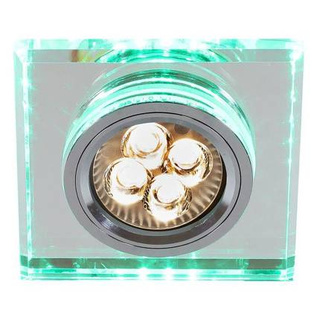 Ceiling luminaire square green LED eyelet GU10 SS-22 2235233