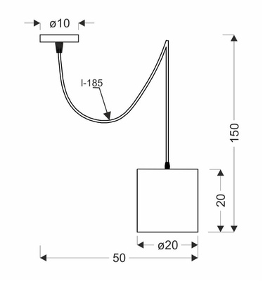 Lampă suspendată abajur țesut alb Atlanta 31-00637