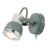 Aplică gri metal reglabilă 50W GU10 Sabynio Globo 57000-1