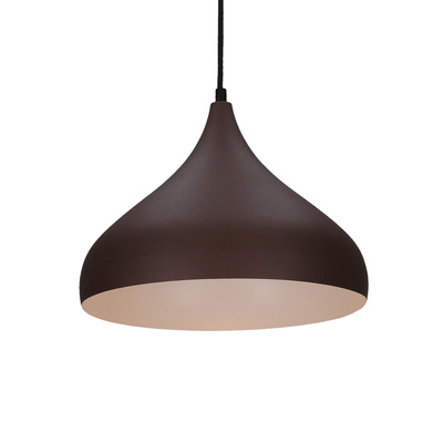 LAMPE SUSPENDUE VIBORG 320mm LEDEA 50101270 E27 40W MÉTAL MARRON