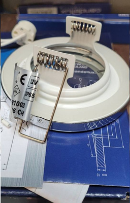 Hermetic chrome bathroom luminaire IP65 SH-06 8cm