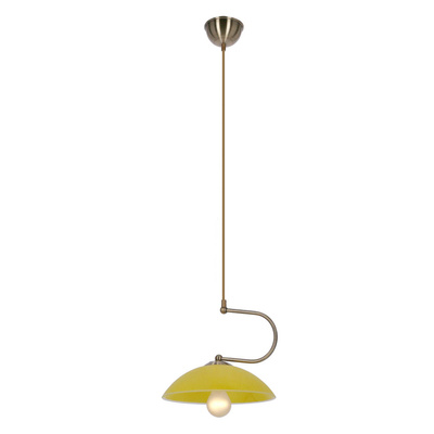 Lampa wisząca Lido pojedyncza do salonu vintage E27 1x60W patyna