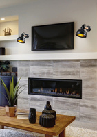 Kinkiet czarny/drewniany regulowany lampa E27 40W Reno 21-76748