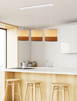 Bianco hanging lamp white 3x40w e27 lampshade white + walnut 33-17550