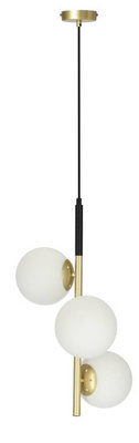 Hanging lamp matt gold 3 Duo 33-01276