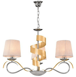 Hanging lamp chrome / gold chandelier 3x40W E14 Denis Candellux 33-23421