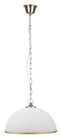 Lampa suspendata patinata / sticla alba reglabila 60W Sugar Candellux 31-77752