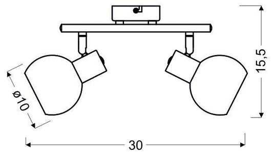 Candellux Mauro 92-61591 E14 LED-Lampe mit Fernbedienung