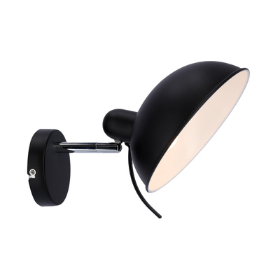 Wall lamp sconce 1X40W E14 black DURIO 21-53589