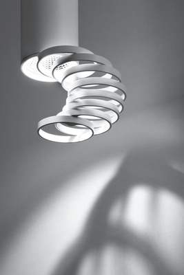 Lampa sufitowa tuba biała metalowa regulowana GU10 natynkowa